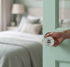 La Petite Cubine Ceramic Door Knob Round Stainless Steel Modern Entry Handle Durable Furniture <b>Hardware</b> for Kitchen & <b>Wardrobe</b> - Product Image 5