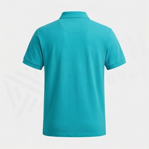 เสื้อโปโลผู้ชายผ้าฝ้ายคุณภาพพรีเมียมทรงหลวมโอเวอร์ไซส์แขนสั้น เสื้อยืดลำลอง สีสันปรับแต่งได้ - Product Image 2