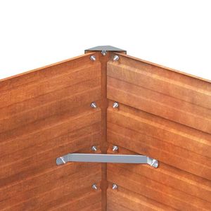 Grandes jardinières surélevées en acier corten rouillé de qualité supérieure pour fleurs et plantes - Product Image 6