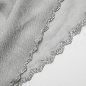 Hiyab de poliéster de color sólido para mujer, tela jersey, agradable al tacto, para uso diario, pañuelo étnico de Oriente Medio. - Product Image 3