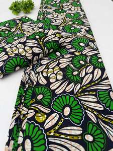 Tissu en coton Ankara imprimé wax africain premium du Ghana pour vêtements de mode pour filles, artisanat, sacs et batik - Product Image 2