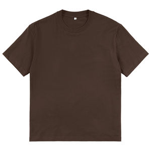 T-shirt en coton uni pour homme, tissu doux, respirant et léger, manches courtes, col rond, vêtement décontracté pour impression en gros - Product Image 5