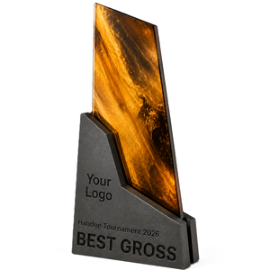 High Quality Golf <b>Trophy</b> Luxury <b>Trophy</b> Premium Crystal Award <b>Trophy</b> Executive Recognition Award Custom Engraved Crystal Metal - Product Image 1