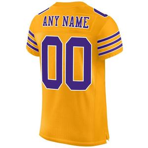 เสื้อฟุตบอลคอวีสีทองสำหรับผู้ชาย ปักชื่อทีมและหมายเลข 00 แขนสั้น ผ้าตาข่ายโพลีเอสเตอร์ระบายอากาศได้ดี - Product Image 3