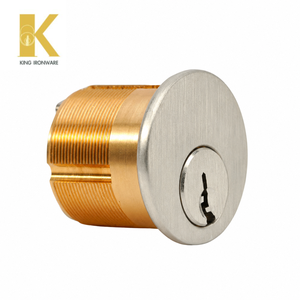 Cilindro de Cerradura de Embutir de 28 mm con Llave KW, Acero Inoxidable Satinado, Estándar Americano, Herrajes de Seguridad para Puertas - Product Image 5