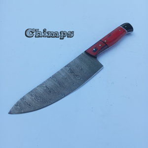 Ensemble de couteaux de chef professionnel en acier damassé ultra-tranchant poignée intégrée à haute résistance faite à la main pour la cuisine - Product Image 1