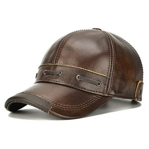Casquettes en cuir pour adultes de haute qualité, personnalisées avec logo, durables, résistantes, confortables, meilleur fournisseur, dernières nouveautés - Product Image 1