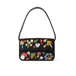 Designer Seed Beads Beaded Embroidery Handbag with Floral Pattern Elegant Evening Events Handmade High Quality Beaded Leather - Product Image 1