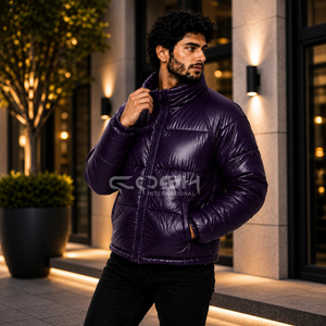 Veste matelassée légère et isolante pour homme Cosh International, couleur violette, style puffer, chaude et confortable - Product Image 3