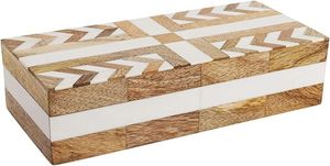 Best Quality Resin Wood Jewelry Box Checkerboard Pattern Rectangle Storage Box Modern Design Decorative Organizer - Product Image 4