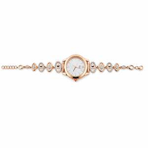 Montre à Quartz pour femmes, Bracelet en acier inoxydable, cadran rond analogique, montre-bracelet résistante à l'eau, bijoux à la mode - Product Image 6