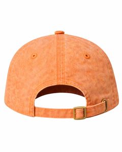 Gorra de Béisbol de Algodón Lavado Color Durazno Naranja, Lisa, Ajustable, Unisex, Deportiva, Informal, Transpirable, Cómoda, de Primera Calidad - Product Image 2
