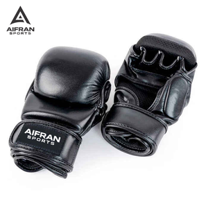 Gants de MMA personnalisés avec logo, respirants, à doigts ouverts, pour l'entraînement en sparring et la salle de sport - Product Image 1