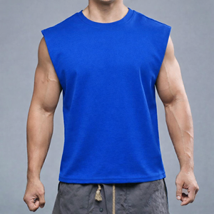 Chaleco Deportivo Personalizado sin Mangas de Algodón de Secado Rápido para Hombre, Estilo Urbano - Product Image 3