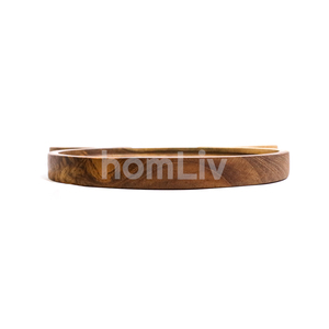 Plateau de service en bois de Noël en forme de bois de cerf, assiette à fruits et collations, plat de table festif pour fête, en bois de teck naturel durable - Product Image 6