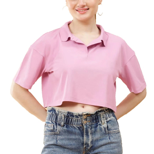 เสื้อโปโลผู้หญิงทรงเข้ารูป ผ้าฝ้าย เสื้อยืดโปโลลำลอง แฟชั่นทันสมัย เหมาะสำหรับใส่ลำลองและดูมีสไตล์ - Product Image 3