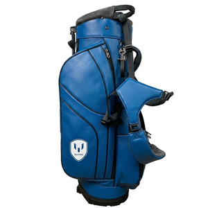 Design Your Own Product Low MOQ Leather <b>Golf</b> Bags For Sale High Quality Customized Embroidered Logo PU Leather <b>Golf</b> Bag - Product Image 2
