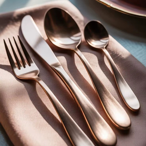 Couverts de style vintage inspiré de la tradition culinaire intemporelle, reflétant l'hospitalité élégante et le charme classique. - Product Image 1