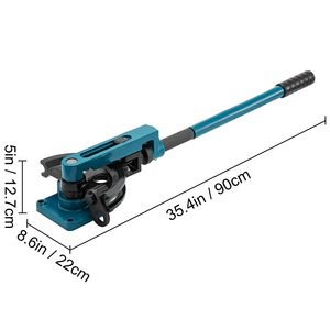 Piegatubi Manuale Professionale per Tubi da 3/8'' a 1'' con 7 Matrici per Acciaio, Metallo e Rame - Prodotto Piegatubi Rinforzato - Product Image 4