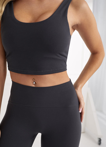 Vente en gros Offre Spéciale Spandex Leggings de yoga taille haute taille élastique couleur unie de haute qualité Leggings de sport pour femmes - Product Image 2