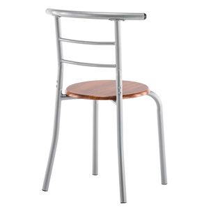 Set da Pranzo con Tavolo e Due Sedie in PVC Effetto Legno Marrone, Codice 35204938 - Product Image 5