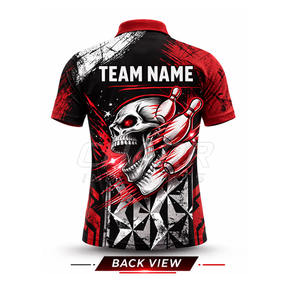 Jersey de Boliche Personalizado Premium, Transpirable, Antibacterial, de Secado Rápido, Tallas Grandes, MOQ Bajo - Product Image 4