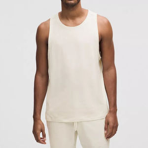 Camiseta sin mangas de color liso de alta calidad para hombre, fabricada por OEM - Suministro al por mayor de ropa deportiva de marca privada - Product Image 6