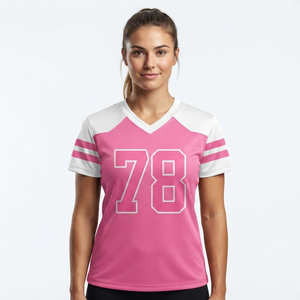เสื้อฟุตบอลแบบอเมริกันสำหรับผู้หญิงเสื้อฟุตบอลแบบสั่งตัด - Product Image 6