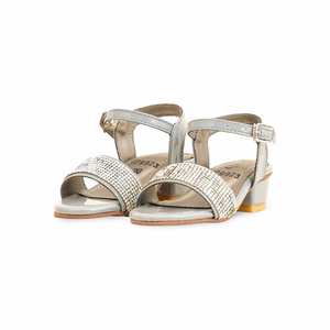 Sandalias de tacón gris para niñas estilo elegante KD9923 - Product Image 3