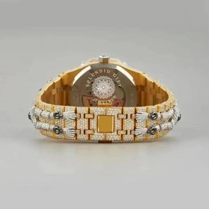 Reloj de Diamantes de Lujo con Correa de Oro Amarillo, Movimiento de Cuarzo, Elegante Reloj de Pulsera para Mujer - Product Image 5