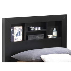 Letto contenitore elegante nero, doppio uso, imbottito - Product Image 4