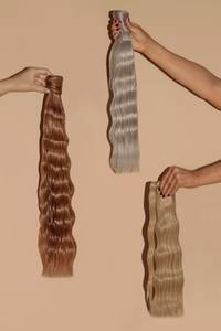 Postiche enroulable Extensions de queue de cheval de cheveux humains toutes les couleurs 100% cheveux humains vietnamiens alignés sur les cuticules - Product Image 2