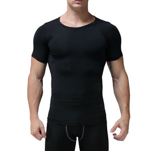Chemises de sport pour hommes en spandex/polyester, best-seller, séchage rapide, légères, vêtements de course, vêtements de jogging, logo personnalisé - Product Image 1