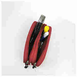 Estuche para Lápices de Doble Capa con Cierre de Cremallera, Marca DC, 300D, Poliéster Oxford, con Impresión de Logotipo Multicolor, para Estudiantes Escolares, Precio Bajo - Product Image 3