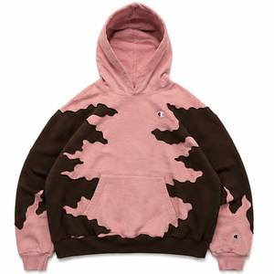 เสื้อฮู้ดลายพรางสีชมพู Champion ทรงโอเวอร์ไซส์ ใส่ได้ทั้งชายและหญิง สวมใส่สบาย มีกระเป๋าหน้าและโลโก้ - Product Image 1