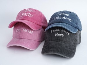 หมวกข้อความส่วนบุคคล หมวกเบสบอลปักโลโก้แบบกำหนดเอง สไตล์วินเทจย้อนยุค ของขวัญวันพ่อ หมวกสำหรับทุกเพศ - Product Image 5