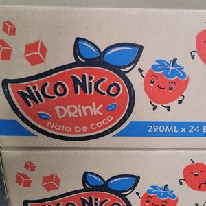 Jugo de Granada natural con Nata De Coco Botella de 10oz Marca Nico de Vietnam Fabricante de bebidas Refrescos saludables - Product Image 6