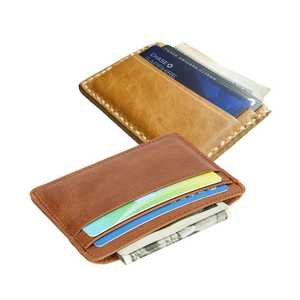 Portefeuille de poche en cuir PU personnalisé avec logo imprimé et gaufré, porte-cartes - Product Image 1