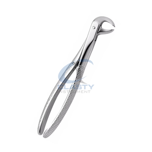 Pinzas Quirúrgicas Dentales de Acero Inoxidable Plateadas con Empuñadura Manual Moleteada, Instrumento Clase I, CLASTY INSTRUMENTS - Product Image 1