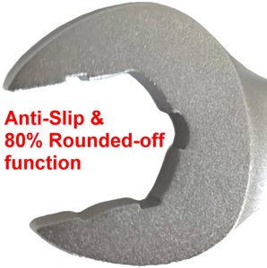 ประแจวงล้อแบบรวม100ตันพร้อมฟังก์ชันป้องกันการลื่นและ80% โค้งมนเกรด DIY ปลายสองด้านปรับแต่งได้ - Product Image 4