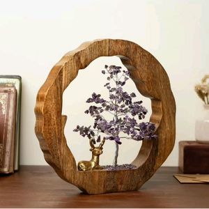 Durable Wooden Tree <b>Crystal</b> Home Decor | Premium Finish | Handmade <b>Craft</b> | Bulk Manufacturing Rate - Product Image 1