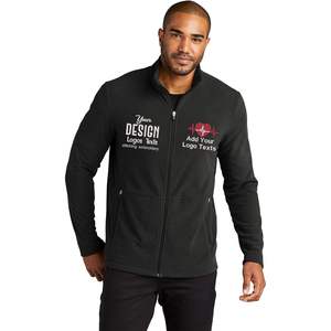 2025 hommes F151 broderie personnalisée micropolaire vestes en cuir véritable XS taille collé uni teint votre propre Logo textes - Product Image 1