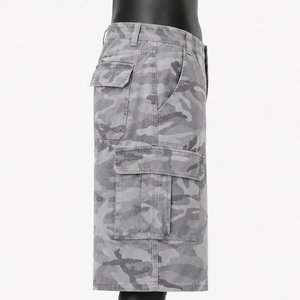 Pantalones Cortos de Mezclilla Camuflados Personalizados para Hombre, Corte Holgado, Fabricante OEM ODM - Product Image 5