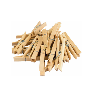 Pinces à linge en bois avec ressort en acier inoxydable, écologiques, pour le séchage des vêtements - Product Image 6