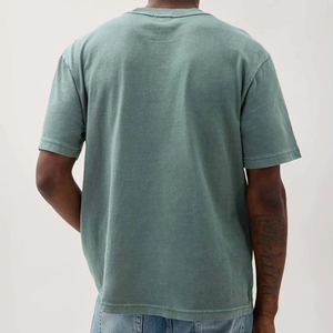 T-shirt pour homme à coupe classique de qualité supérieure, 100% coton, manches courtes, respirant, col côtelé, tissu doux au toucher, étiquette privée personnalisée OEM/ODM - Product Image 5