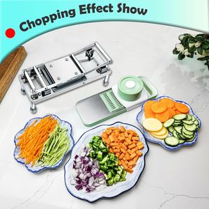 All-in-1 Vegetable Chopper with 8 Blades Mandoline Slicer and Food Container for Salad Onion Potato Chopping - Product Image 3