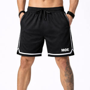 Pantalones Cortos de Baloncesto Personalizados para Hombre, de Malla Transpirable de Poliéster, con Cordón Ajustable, para Entrenamiento, Gimnasio, Deportes, Suministro al por Mayor - Product Image 1