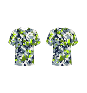 Camiseta de Camuflaje de Manga Corta para Hombre, Impresión por Sublimación, Transpirable, Corte Regular, Cuello Redondo, Ropa Casual, Venta al Por Mayor, OEM, Personalizada - Product Image 1