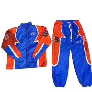 Conjuntos de Chaqueta Cortavientos de Nailon de Alta Calidad 2026, Venta al Por Mayor, Logotipo Personalizado, Conjunto Deportivo Informal de 2 Piezas para Hombre - Product Image 1