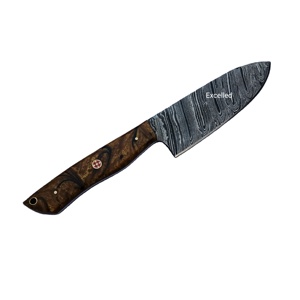 Cuchillo de Chef de acero de Damasco hecho a mano con mango de resina cuchillo de cocina afilado último diseño precio barato - Product Image 3